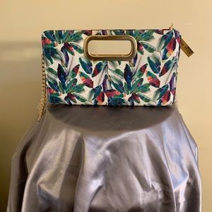 Multi colored clutch